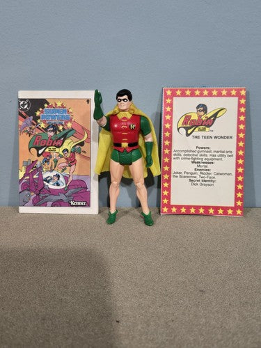 1984 DC Super Powers Robin With Comic And Cape