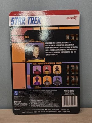 Super7 Data Star Trek The Next Generation 3.75 Inch Action Figure MOC