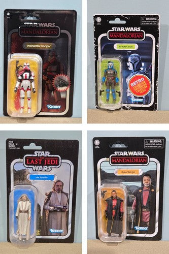 Star Wars Vintage Collection TVC VC Luke Karga Bo-Katan MOC Figure Lot