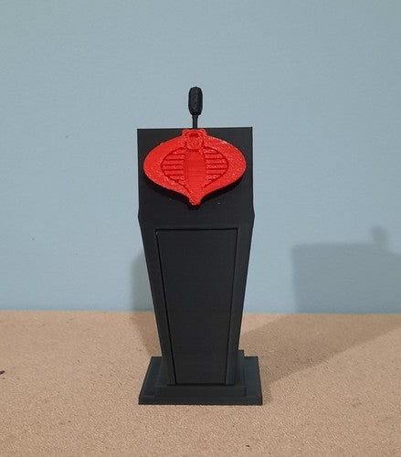Custom GI Joe Classified Cobra Commander Serpentor Presidential Podium