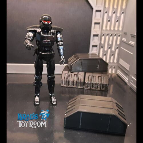 4 Custom Star Wars Imperial Cargo Crates for 3.75" 1:18 Scale Diorama