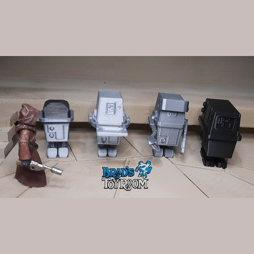Star Wars Custom Gonk Droid 4 Figure Lot 3.75 118 TVC GNK PLNK