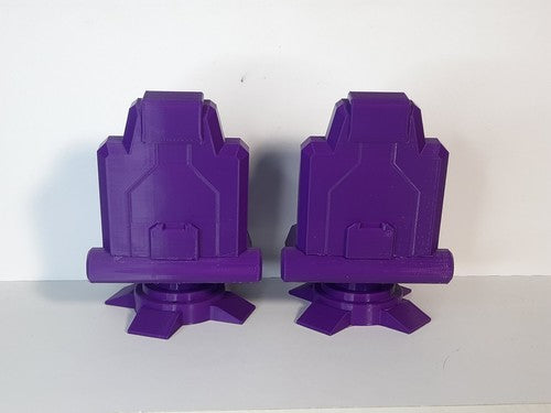 Transformers Decepticon Custom Chair x2 3d Printed Purple Seats TF Dio