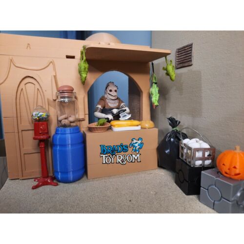 Custom Diorama Market Stall Building Star Wars GI Joe 3.75 Acid Rain 1:18 scale