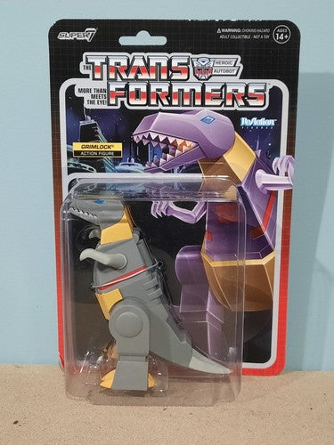 GRIMLOCK DINO Transformers Super7 Reaction Retro Action Figure Series