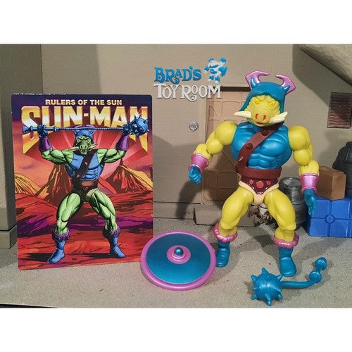 PIG-HEAD MOTU Sun-Man and the Rulers of the Sun Action Figure 40TH Exc