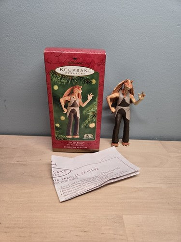 Hallmark Keepsake Ornament Star Wars Jar Jar Binks Handcrafted 2001 E