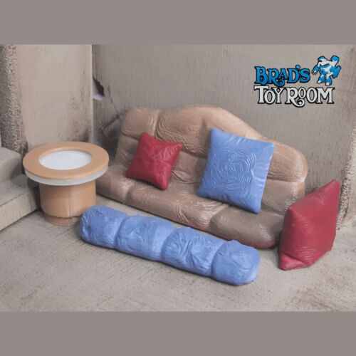 Star Wars Custom Sofa and Cushion Set w Pillows for Jabba Palace Diora