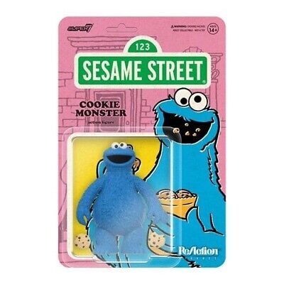 Super7  Sesame Street COOKIE MONSTER ReAction Figure MOC Wave 2 Limite