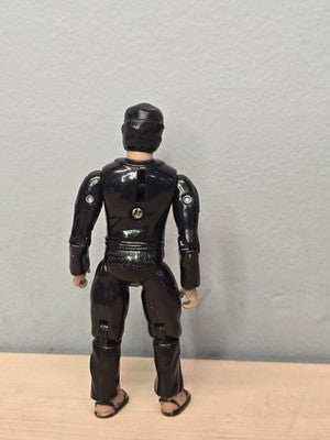 Vintage 1986 Remco Ninja Strike Force Black Ninja Action Figure