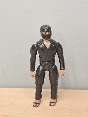 Vintage 1986 Remco Ninja Strike Force Black Ninja Action Figure
