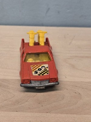 1977 Matchbox #60 Holden Pickup Red w 500 Sticker, Yellow Motorcycles