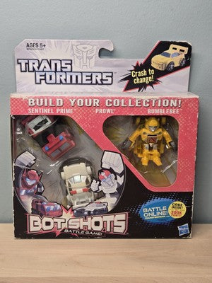 Transformers Bot Shots - Sentinel Prime, Prowl, & Bumblebee - New in B