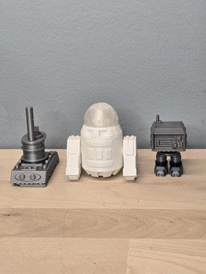 Star Wars Custom Droid 3 Figure Lot 3.75 118 TVC HVAC A-LT Srovepipe D