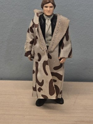 Vintage 1984 Star Wars Han Solo Endor Trenchcoat Original Figure