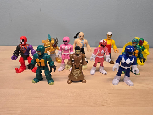 Multiple Imaginext Power Rangers Marvel and Blind Bag Figures- You Cho