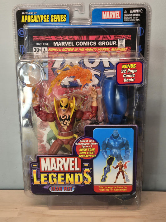 Marvel Legends ToyBiz figure Iron Fist variant Apocalypse series MOC